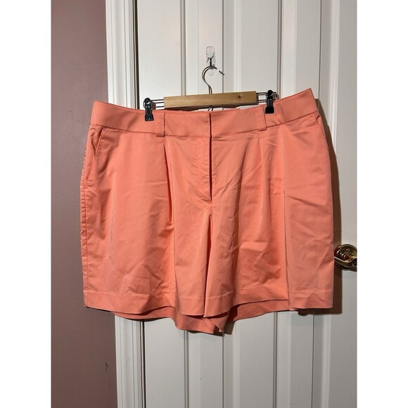 Lane Bryant Pants - Lane Bryant The Chino Collection Short Womens Size 24 Mid Rise Coral Peach New